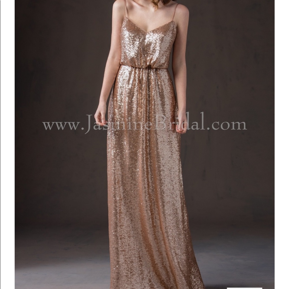 Gold Belsoie Formal Dress